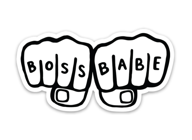 Brittany Paige Boss Babe Sticker from Diament Jewelry, a gift shop in Washington, DC.