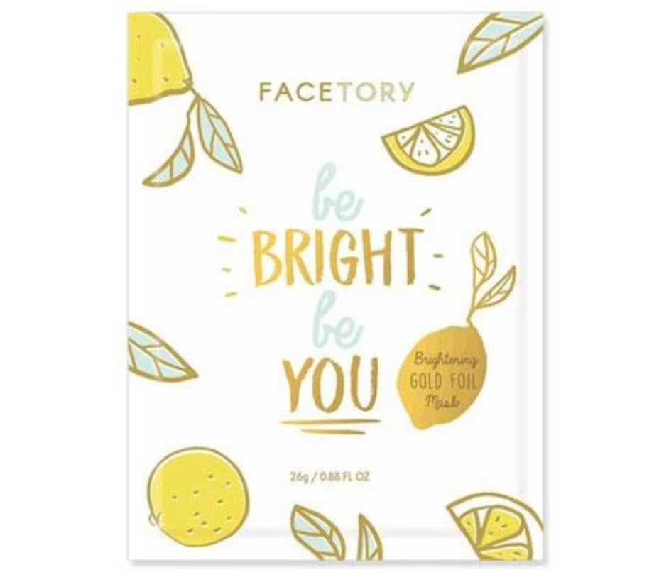 Facetory Be Bright Be You Sheet Mask from Diament Jewelry, a gift shop in Washington, DC.