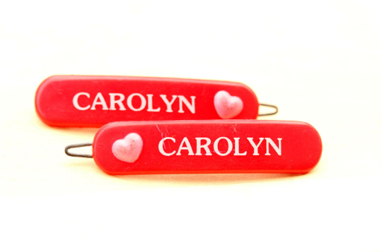 Vintage Carolyn hair clips from Diament Jewelry, a gift shop in Washington, DC.