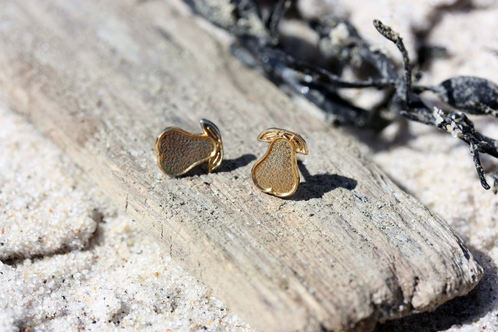 Vintage pear studs from Diament Jewelry, a gift shop in Washington, DC.