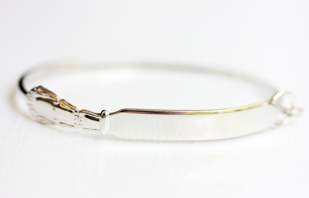Silver utensil bracelet from Diament Jewelry, a gift shop in Washington, DC.