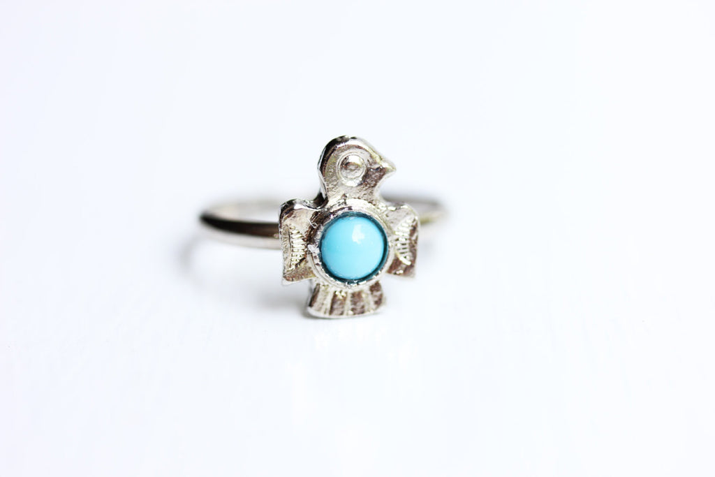 Native Silver Bird Ring from Diament Jewelry, a gift shop in Washington, DC.