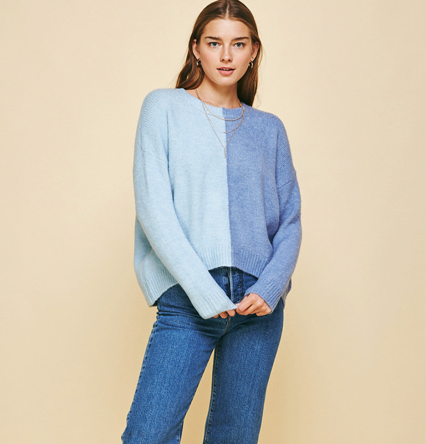 Acne studios sales color block sweater