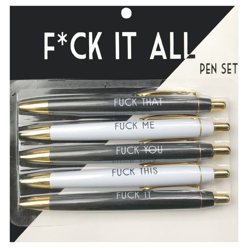 Fuck It All Pen Set from Diament Jewelry, a gift shop in Washington, DC.