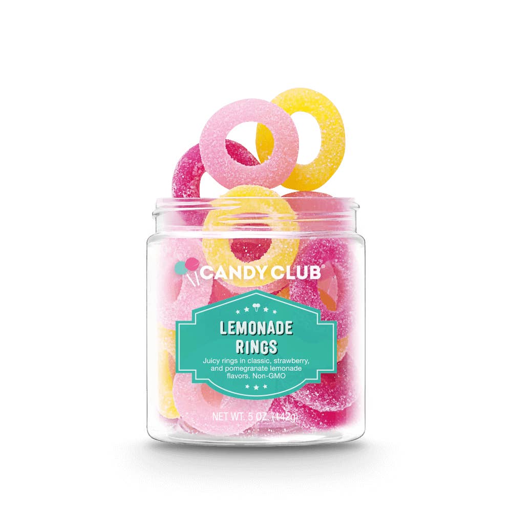 Candy Club Lemonade Rings from Diament Jewelry, a gift shop in Washington, DC.