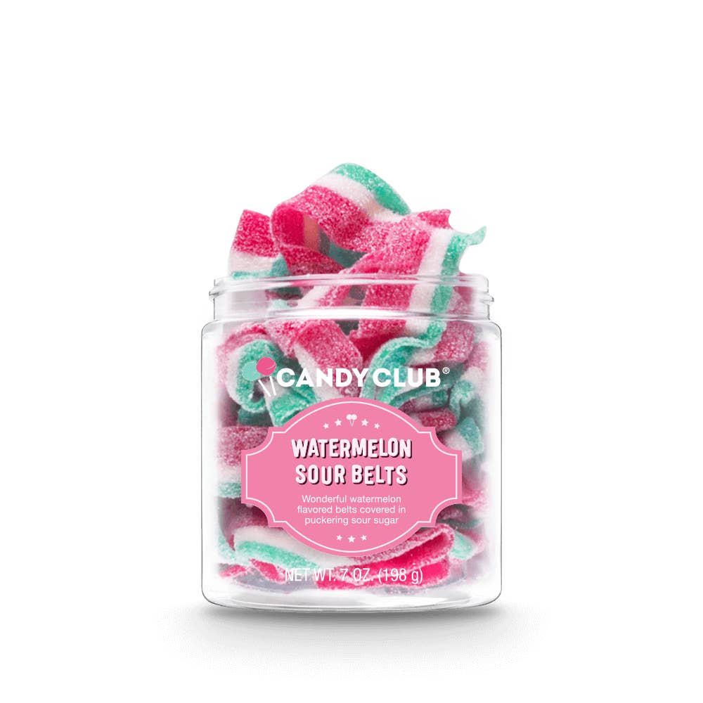 Candy Club Watermelon Sour Belts from Diament Jewelry, a gift shop in Washington, DC.