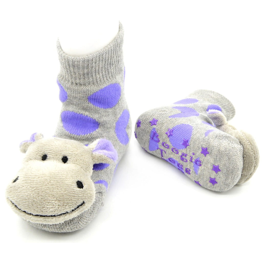 Boogie Toes Hippo Rattle Socks from Diament Jewelry, a gift shop in Washington DC