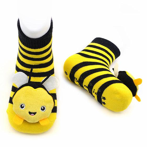 Boogie Toes Bumble Bee Rattle Socks from Diament Jewelry a gift shop in Washington DC