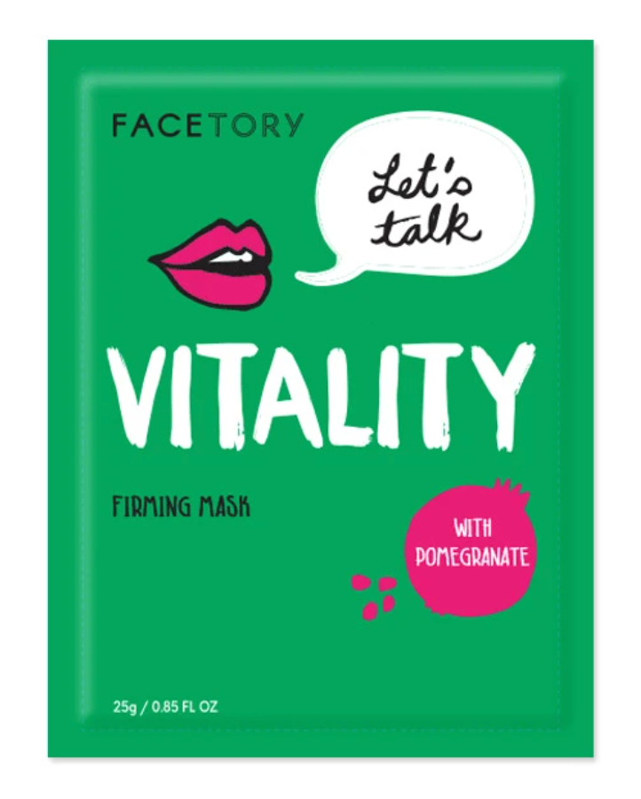Facetory Let's Talk Vitality Firming Sheet Mask from Diament Jewelry, a gift shop in Washington, DC.