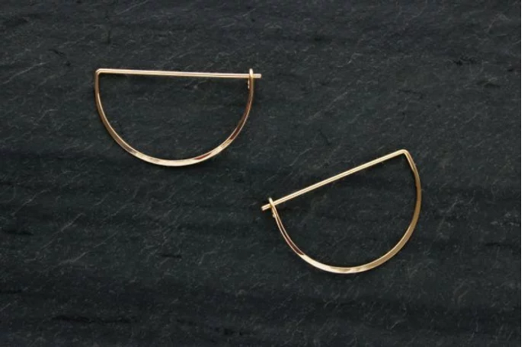 L Greenwalt Jewelry Crescent Earrings from Diament Jewelry, a gift shop in Washington, DC.