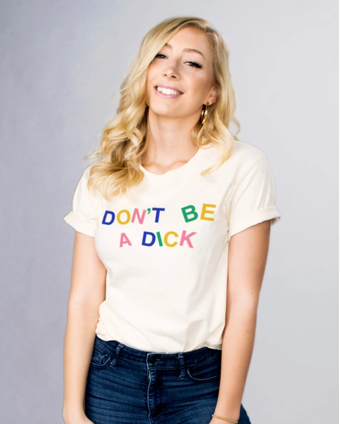 Femfetti Don't Be A Dick Shirt from Diament Jewelry, a gift shop in Washington, DC.