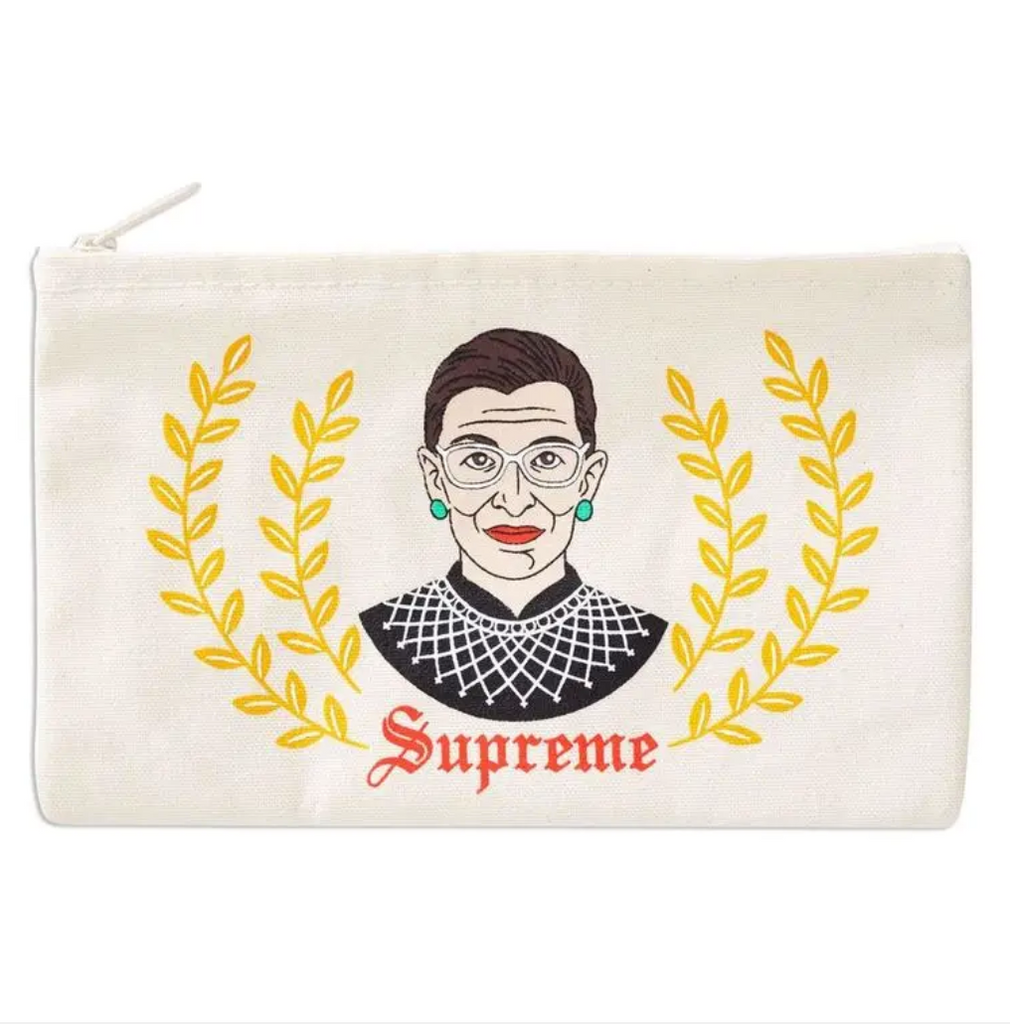The Found RBG Pouch from Diament Jewelry, a gift shop in Washington, DC.