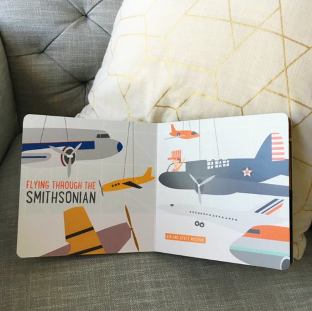 All Aboard Washington DC: A Capitol Primer baby book from Diament Jewelry, a gift shop in Washington, DC.