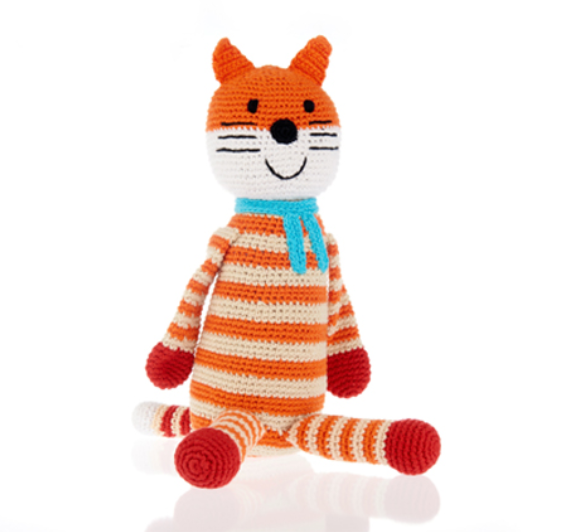Pebble Fox Baby Rattle from Diament Jewelry, a gift shop in Washington, DC.