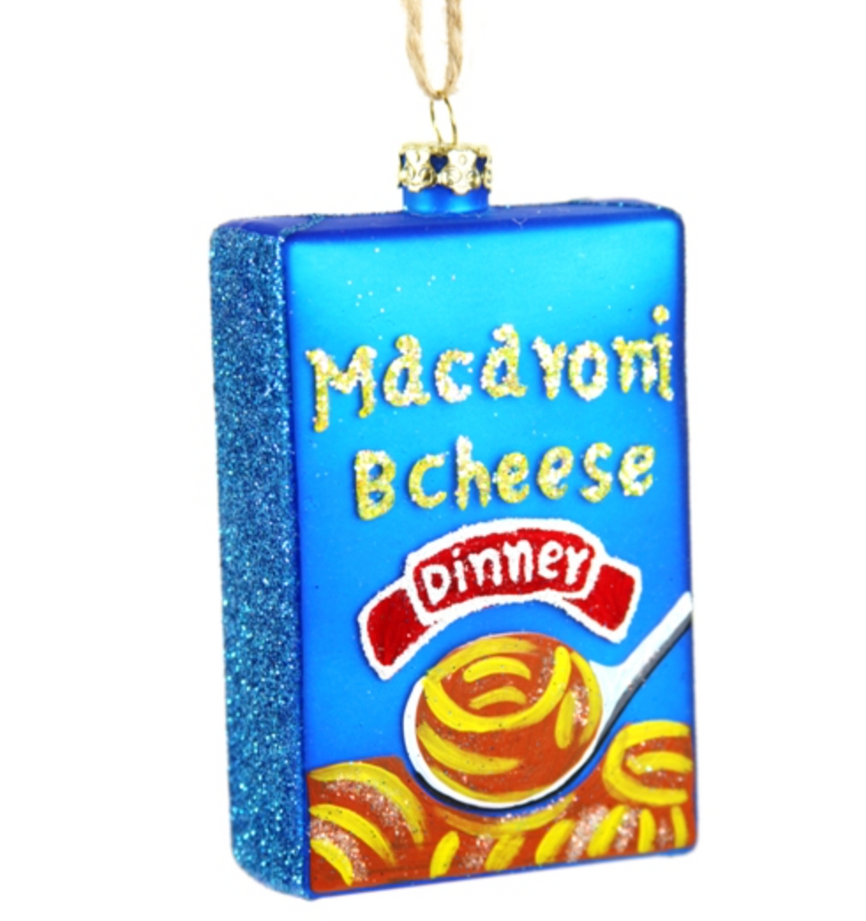 Mac and Cheese Ornament from Diament Jewelry, a gift shop in Washington DC