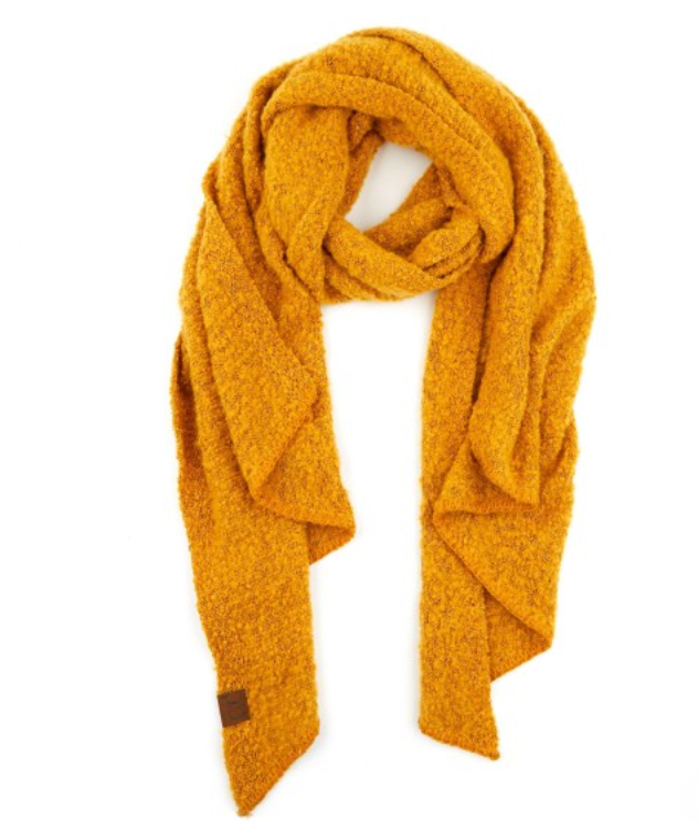 Soft Mustard Yellow Scarf from Diament Jewelry, a gift shop in Washington, DC.