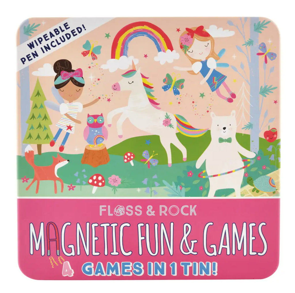 Rainbow Fairy Magnetic Game Tin from Diament Jewelry, a gift shop in Washington DC