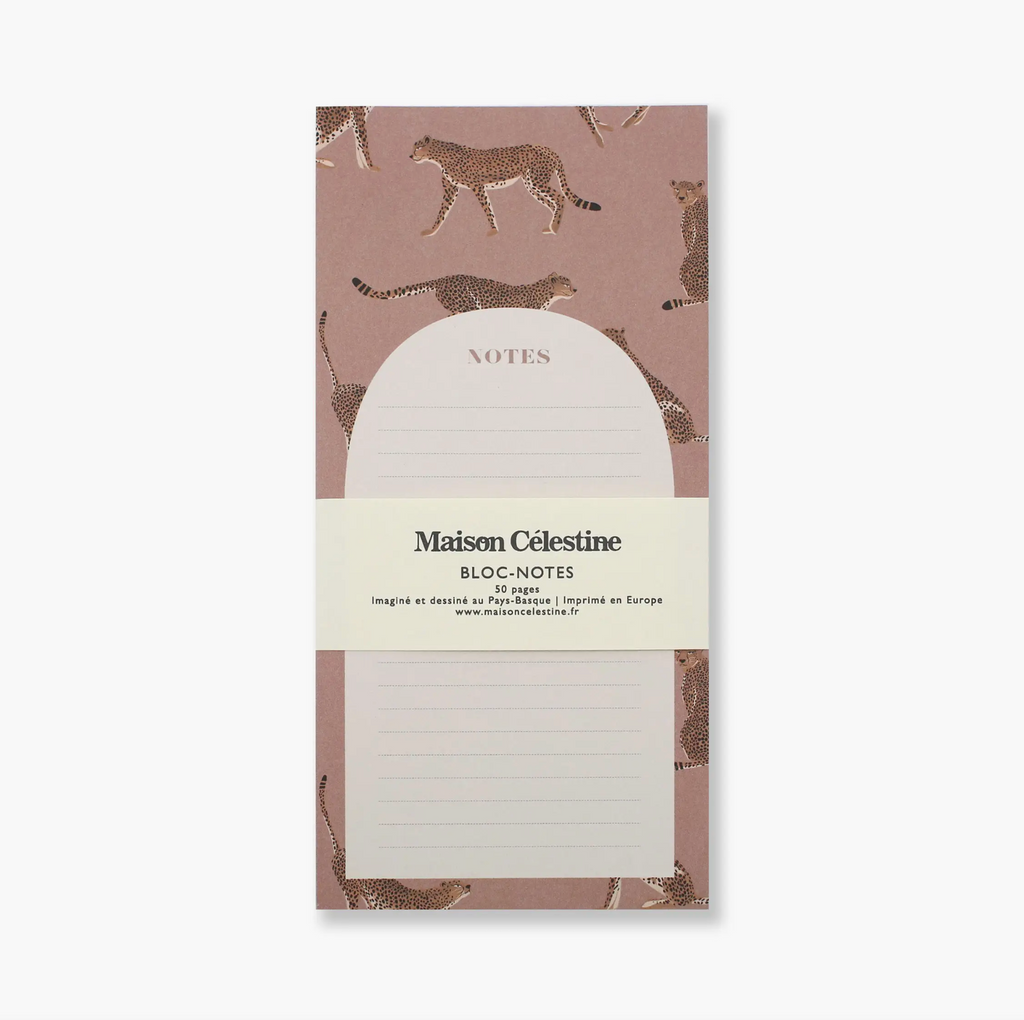 Cheetah Print Notepad from Diament Jewelry, a gift shop in Washington DC