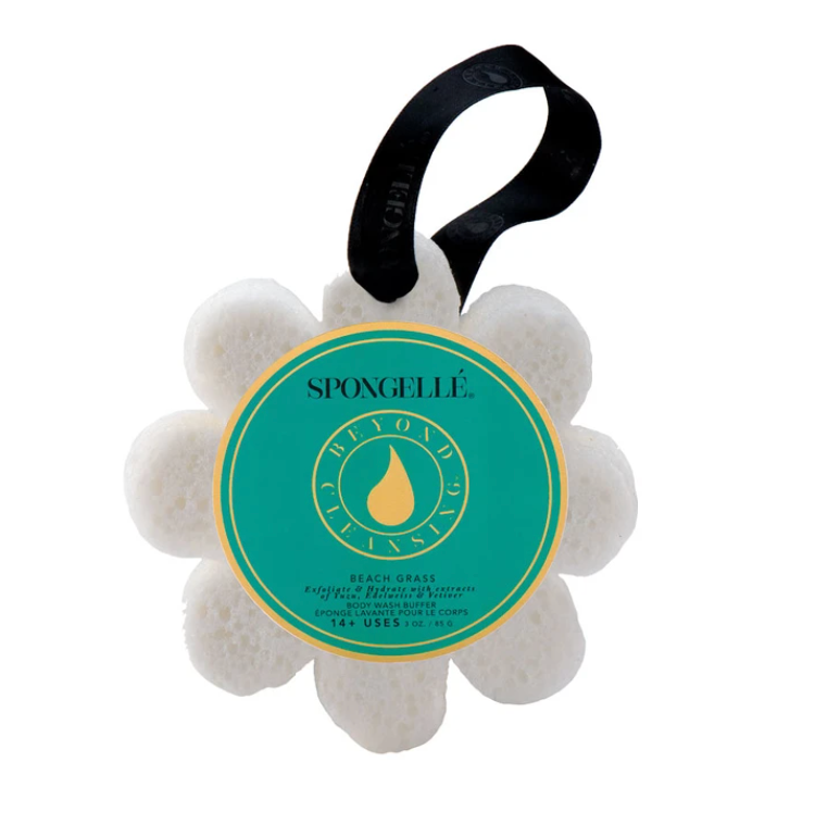 Large Spongelle beach grass scented loofah from Diament Jewelry, a gift shop in Washington, DC.
