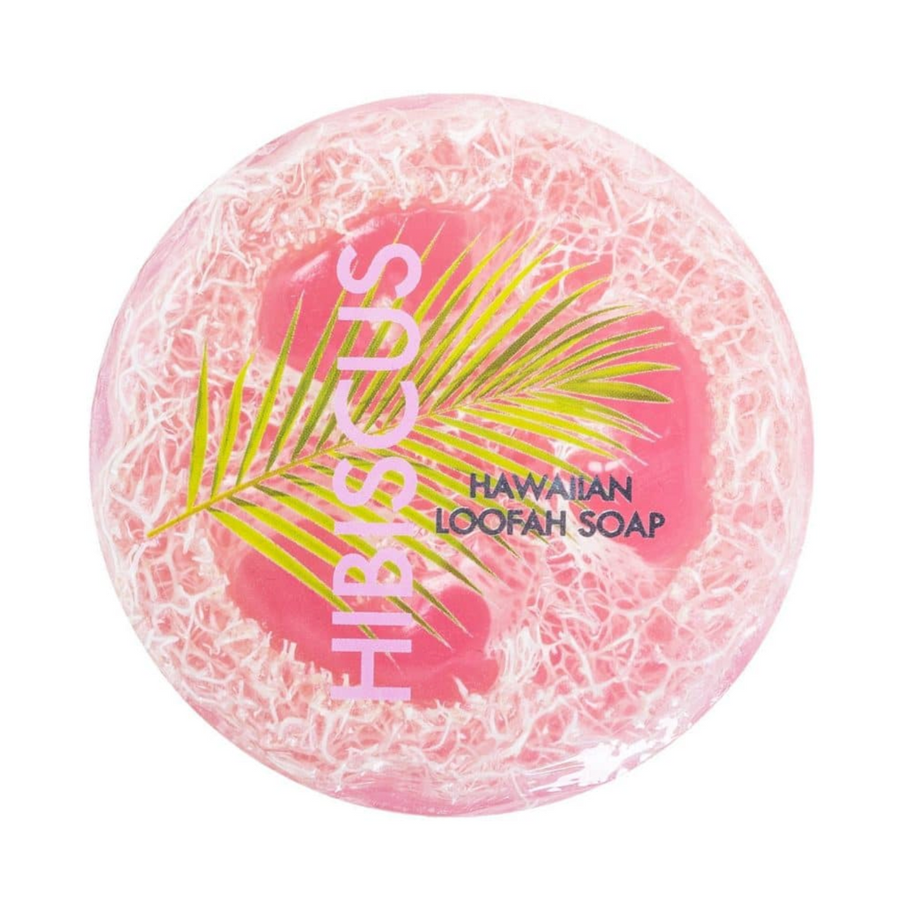 Maui Soap Co. Hibiscus Loofah Soap from Diament Jewelry, a gift shop in Washington, DC.