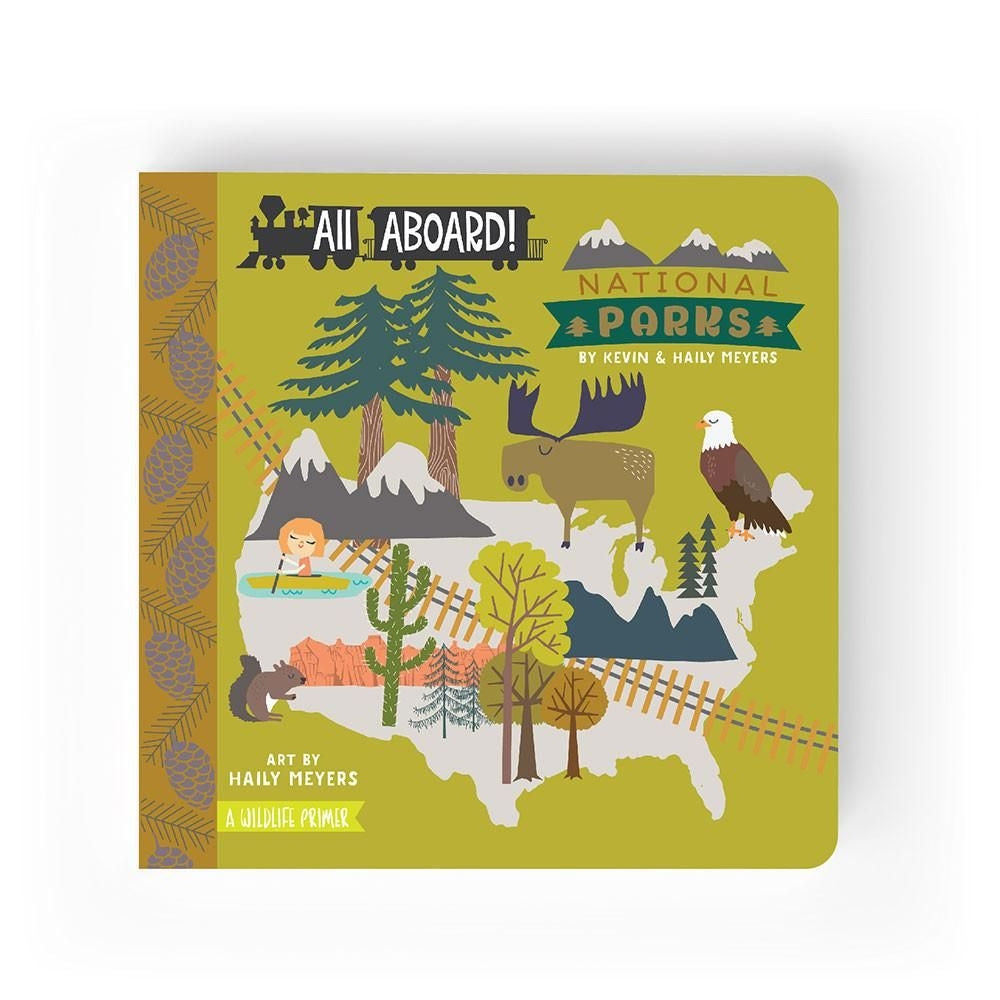 All Aboard National Parks Baby Book from Diament Jewelry, a gift shop in Washington, DC.