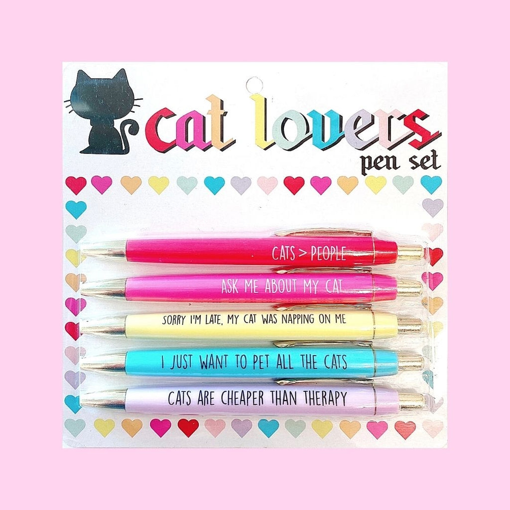 Cat Lovers Pen Set from Diament Jewelry, a gift shop in Washington DC