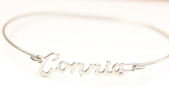 Vintage Connie silver name bracelet from Diament Jewelry, a gift shop in Washington, DC.