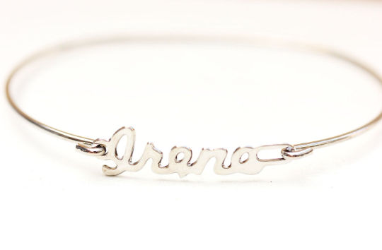 Vintage Irene silver name bracelet from Diament Jewelry, a gift shop in Washington, DC.