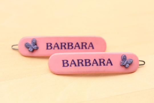 Vintage Barbara hair clips from Diament Jewelry, a gift shop in Washington, DC.