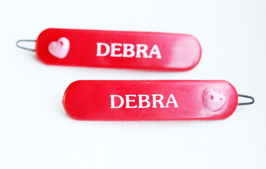 Vintage Debra hair clips from Diament Jewelry, a gift shop in Washington, DC.