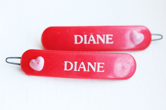 Vintage Diane hair clips from Diament Jewelry, a gift shop in Washington, DC.