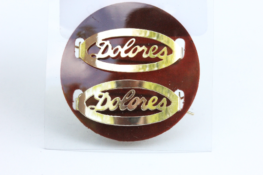 Vintage Dolores gold hair clips from Diament Jewelry, a gift shop in Washington, DC.