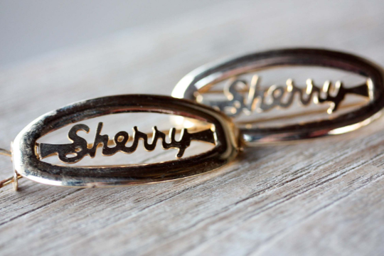 Vintage Sherry gold hair clips from Diament Jewelry, a gift shop in Washington, DC.