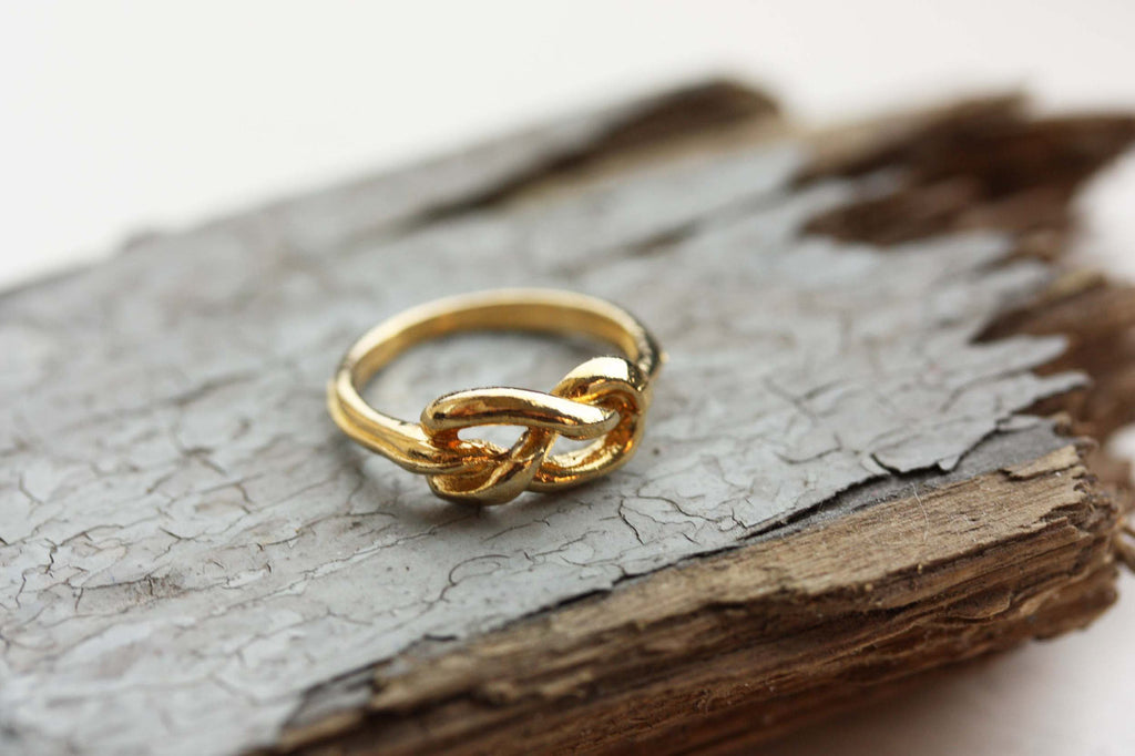 Gold Sailor Knot Ring from Diament Jewelry, a gift shop in Washington, DC.