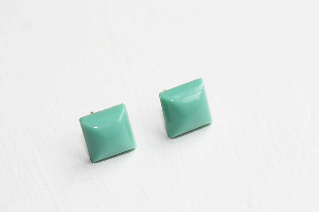 Turquoise Dome Studs from Diament Jewelry, a gift shop in Washington, DC.