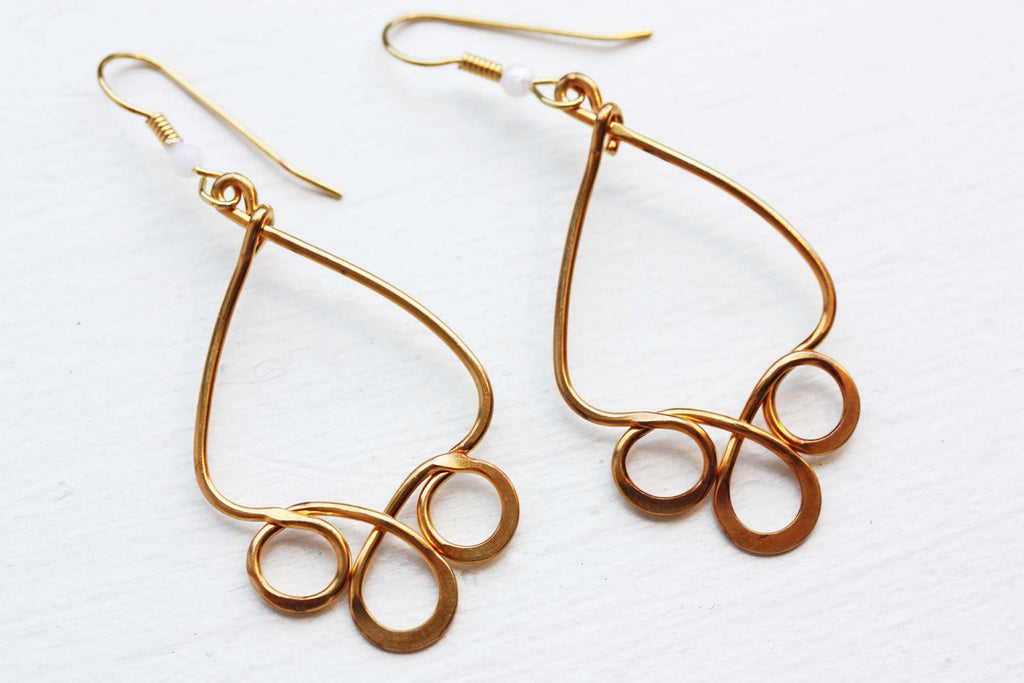 Loop drop earrings from Diament Jewelry, a gift shop in Washington, DC.