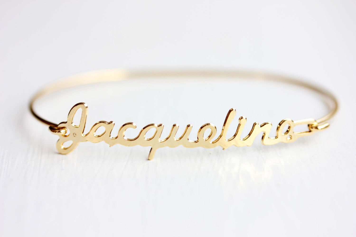Gold bracelets with best sale names on them