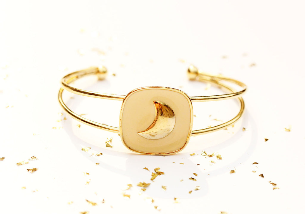 Gold Moon Cuff from Diament Jewelry, a gift shop in Washington, DC.